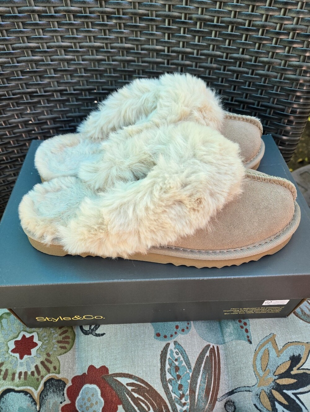 Style & Co Rosiee Womens Slippers. Size 6 NWT - Picture 4 of 8